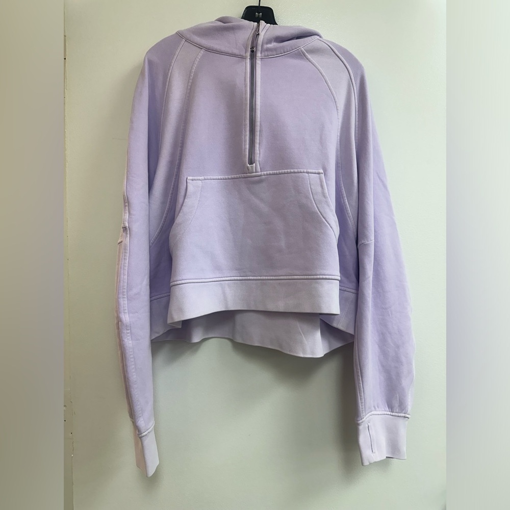 LuluLemon Scuba Oversized Half Zip Hoodie *Dye in Mineral Dye Purple Cosmos
